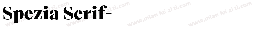 Spezia Serif字体转换